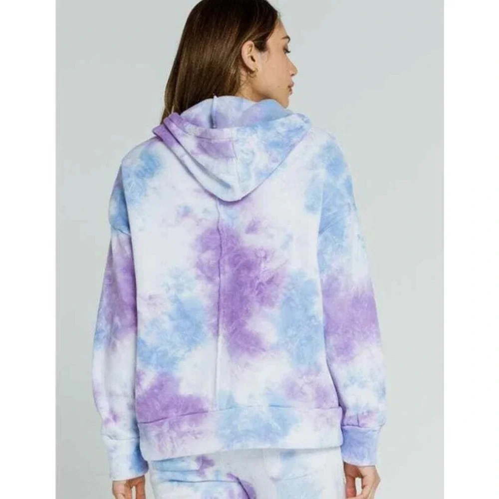 FP Movement by Free People Work It Out Tie Dye Hoodie Sweatshirt Size Large